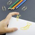 thumbnail image 4 of Paper Clips, Banana Shape Mini Paper Clips 100pcs for File Classification ANGGREK EE1217, 4 of 8