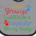 thumbnail image 4 of Inktastic Volleyball Player Like Daddy Boys or Girls Baby Bib, 4 of 4