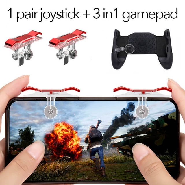 Gamepad Joystick For Pubg Mobile Controller L1 R1 Shoot Handle Gamepad For Knives Out Trigger Fire Game Joystick Walmart Com