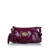 Women Pre-Owned Authenticated Gucci Hysteria Clutch Bag Patent Leather Purple WristletBag