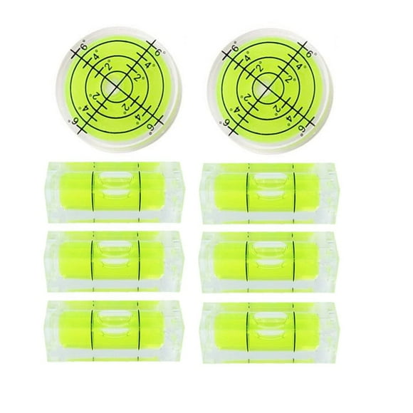 Juego de niveles de burbuja LAIESYA de 8 piezas, mini herramientas acrílicas