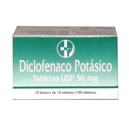 Diclofenaco Antiflamatory 10x10 Tabs - Antiflamatorio en Tabletas (Pack of 24)