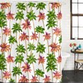 thumbnail image 2 of Summer Tropical Bathroom Shower Curtains with 12 Hooks Polyester Waterproof Shower Curtain for Stalls and Bathtubs Watercolor Palm Tree Botanical Boho Decorative Bathroom Privacy Curtain 36x72 Inches, 2 of 9