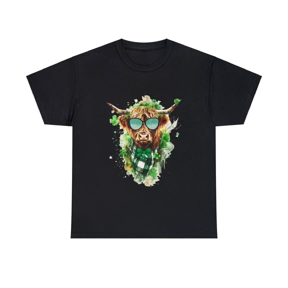 St Patrick's Day Highland Cow Shirt ID-0216-7DUA