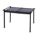 thumbnail image 3 of 13 x 10 FT Outdoor Pergola, Patio Retractable Pergola with Canopy for Sun Shading, Garden Metal Gazebo, for BBQ, Party, Yard, Pool, Gray, D8549, 3 of 10