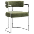 thumbnail image 6 of Modway Huron Dining Accent Chair in Silver Leaf, 6 of 10