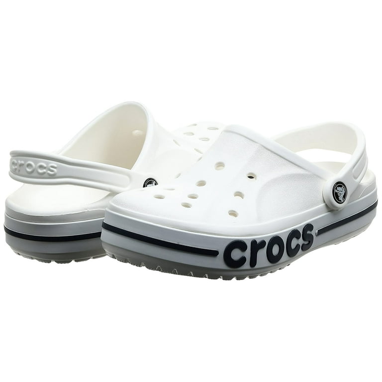 ◆CROCS◆ Bay Clog White 206302100 Crocs Bayaband Clog - Lightweight Unisex Clog - Walmart.com