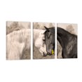 thumbnail image 1 of Cuadro Decorativo Tríptico Vertical Caballos Conectando Canvas Revolution  Set De 3 Cuadros 30x45 cm, 1 of 5