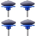 thumbnail image 1 of Juego de 4 afiladores de cuchillas para cortacésped, piedra/acero, 50x55 mm, azul, 1 of 5