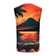 thumbnail image 4 of Camiseta sin mangas de cuello redondo para hombre, informal, a la moda, con estampado, sin mangas, deportiva, con cuello redondo, 4 of 5