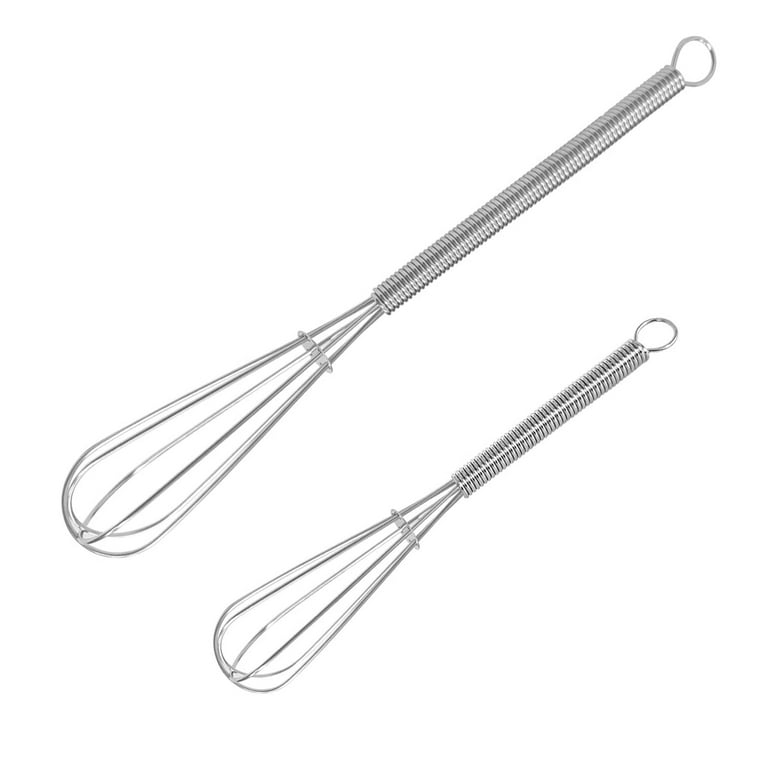 Tiny Whisk Stainless Steel, Eddeas Small Whisk 2 Pieces, 5in and 7in mini  Whisk for Whisking, Beating, Mixing Sauces, Blending Ingredients