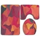 thumbnail image 1 of ABPHQTO De colores Juego de alfombras de baño de 3 piezas Alfombra de baño Alfombra de contorno y tapa de inodoro ABPHQTO  Cont-CHAPPLE-17099, 1 of 2