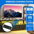 thumbnail image 5 of Dextrus LED TV Stand with Bookcase for Tvs up to 65", Entertainment Stand with Power Outlets, Black, 5 of 6