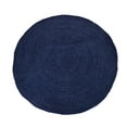 thumbnail image 2 of Handmade Braided Natural Navy Blue Jute Round Rugs Size 12 x 12 Feet Round, 2 of 3
