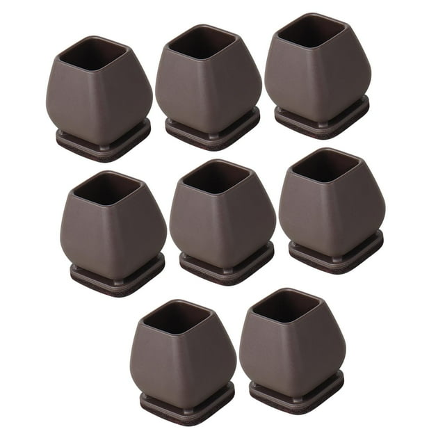 8 piezas de tapas para patas de silla con base de fieltro inclinada de 15 degree, almohadillas para muebles que absorben los golpes Cuadrado 20 a 28mm