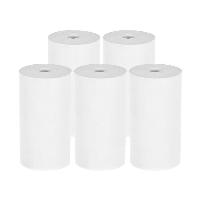 5pcs Thermal Receipt Paper Rolls 57*25mm Ticket Printing for Cash Register POS Receipt Printer Peripage Poooli Paperang Photo Printer