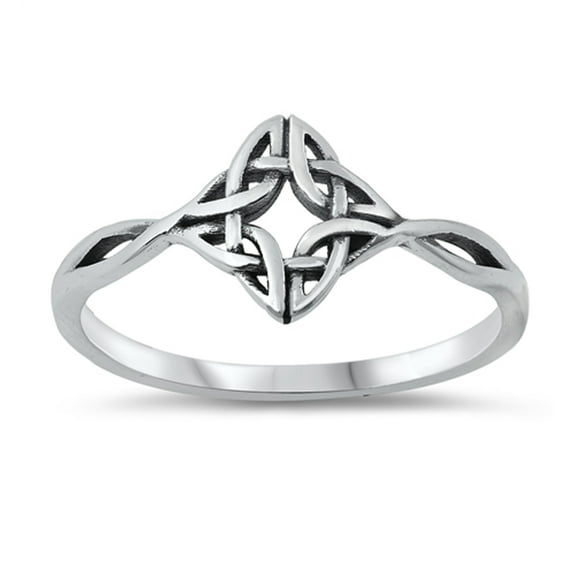 Classic Celtic Knot Twist Ring .925 Sterling Silver Band Jewelry Female Male Unisex Size 11