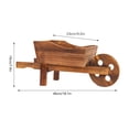 thumbnail image 3 of NANDIYNZHI Clearance! Plant Pots Creative Flower Pot Rectangular Large Cart Handmade Wooden Flower Pot Multi Meat Pot， Planters For Indoor Plants Clearance Sale, 3 of 6