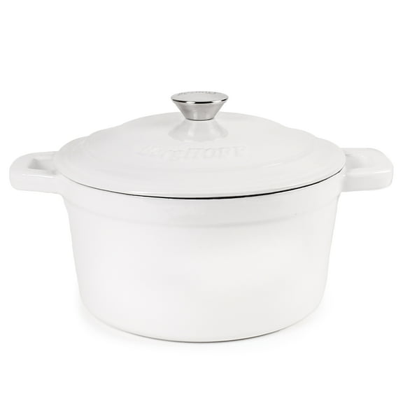BergHOFF Neo Cast Iron 7qt. Round Dutch Oven 11" with Lid, White