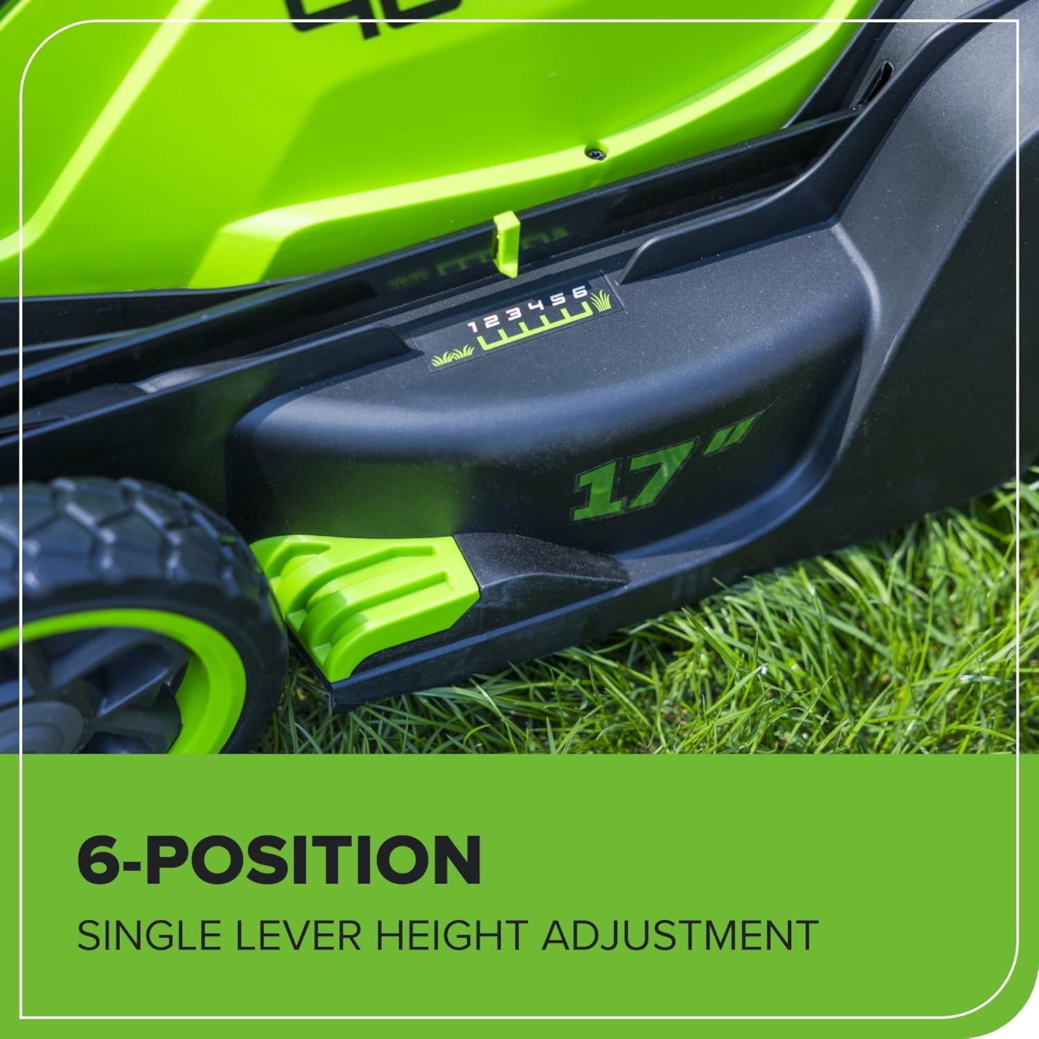 Greenworks 40V 17" Cordless Lawn Mower – Brushless Motor, 4.0Ah Battery & Charger (75+ Compatible Tools), 2-in-1 Mulch/Bag