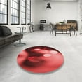 thumbnail image 3 of Ahgly Company Indoor Square Patterned Valentine Red Area Rugs, 7' Square, 3 of 6