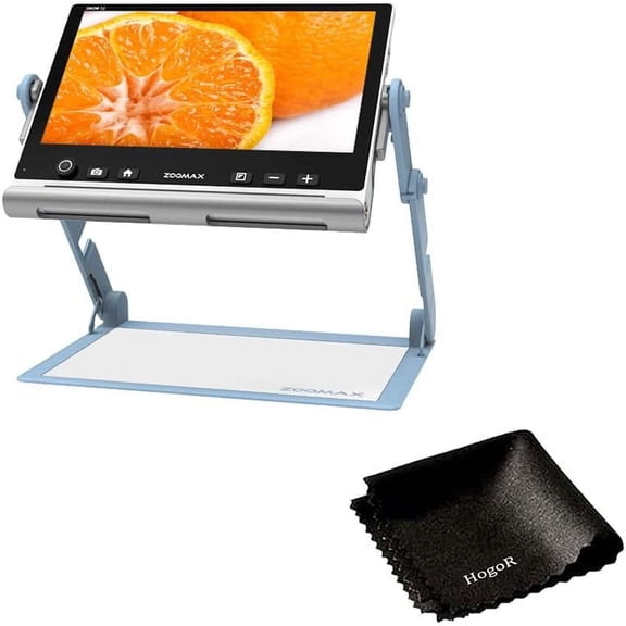 Zoomax Snow 12 HD Electronic 12" Handheld HD Video Magnifier for Low Vision 19X Magnification Black