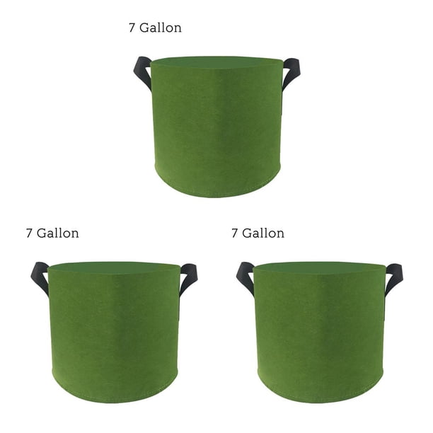 Bolsas de cultivo de jardín Moyic 1/2/3/5/7 galones Verde Bronceado claro Marrón