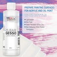 thumbnail image 2 of U.S. Art Supply Clear Gesso Acrylic Medium, 480ml Bottle, 2 of 6