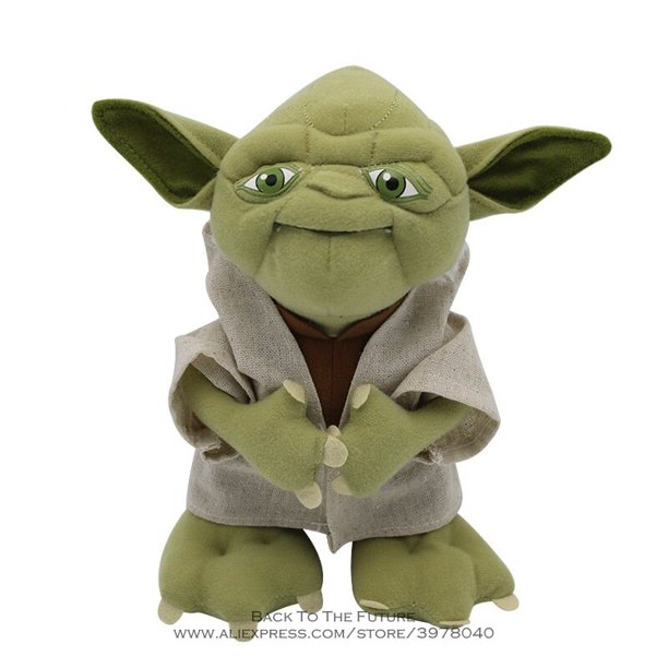 Disney-figuras de Star Wars Para Niños, muñecos de algodón de Peluche suave, maestro Yoda, 22cm22cm Gong Bohan LED