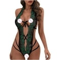 thumbnail image 3 of Tbopshirt Lingerie for Women Clearance Up to 50% off,Womens Lingeries Women Fashion Lace Women's one-Piece Open File Underwear Bodysuit,Valentines Day Gift for Her, 3 of 7