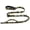 Army Camo, variant on Heavy Duty Dog Leash, 4-7FT Shock Absorbing Bungee with 2 Padded Handles, Metal Carabiner & Seatbelt for Large Dogs