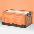 thumbnail image 4 of DOLITY Boîte de Rangement Facile à Utiliser Gain de Place avec Poignées Accs Contenant de Rangement Empilable Orange G, 4 of 9