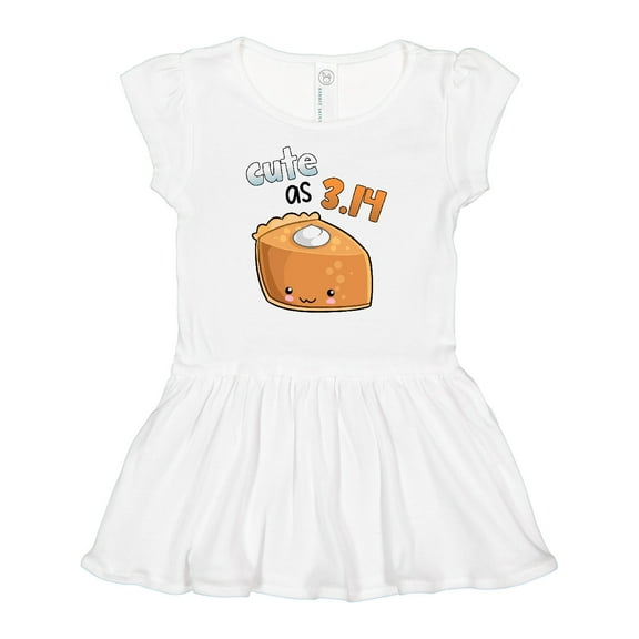 Inktastic Cute As 3.14 Pi Day Pumpkin Pie Pun Girls Baby Dress