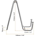 thumbnail image 2 of uxcell Plate Stand for Display, 2Pcs 4.3 Inch Iron Easel Plate Holder Display Stands Metal Decorative Plates for Picture Photo Book, Silver, 2 of 5