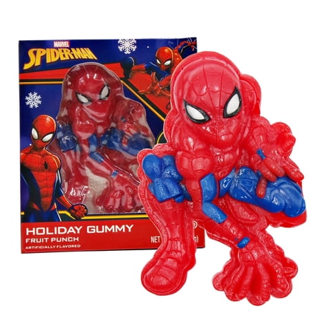 Marvel Spider-Man Gummy Candy, Fruit Punch Flavor, 6oz Stocking Stuffer Gift