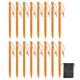 thumbnail image 1 of 16pcs Alejas Jardín Aleación Aluminio 18 Cm Carpa Metálica para Tope Toldos (oro), 1 of 9