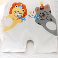thumbnail image 4 of Sopiago Newborn Baby Boy Romper Summer Clothes Short Sleeve Round Neck Playsuit Infant Boy Outfit Baby Boy's Clothing White,6-9 Months, 4 of 4