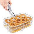 thumbnail image 4 of TidBay Air Fryer Dehydration Rack Stackable Stainless Steel Multi-Layer Dehydrator for Chips Popcorn Fruits Beef Jerky, 4 of 8