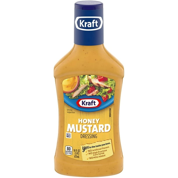 Kraft Honey Mustard Dressing (16 oz Bottles, Pack of 6
