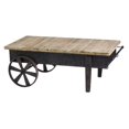 thumbnail image 2 of Vintage wood plank and metal cart, 2 of 2