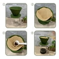 thumbnail image 5 of Embudo de café reutilizable para el hogar, de silicona, con filtro antigoteo, reversible, plegable, juego de 2 piezas, color negro, 5 of 5