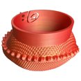 thumbnail image 4 of FLhrweasw Fantasy Dragon Egg Yarn Bowl Ganchos Ganchillo Organizador Almacenamiento Hilo (rojo Láser), 4 of 9
