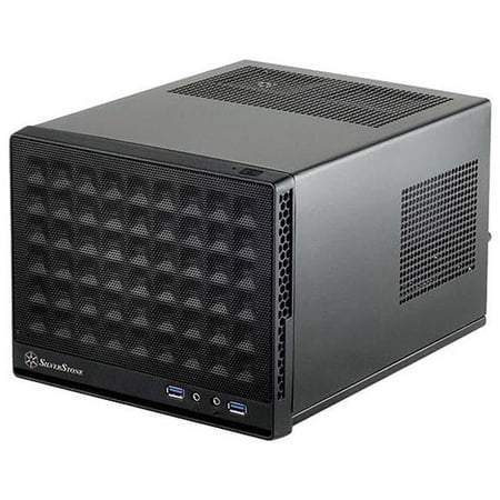 Silver Stone Technologies SG13B-Q Mini-DTX  Mini-ITX Small Form Factor Computer Case with Faux Aluminum Front Panel Cases - Black price history on PriceWatchPro