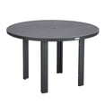 thumbnail image 6 of LeisureMod Chelsea 48" Round Black Aluminum Outdoor Patio Dining Table – Modern 4-Seater for Backyard or Deck, 6 of 8