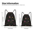 thumbnail image 2 of Fotbe Heart and Stars Bolsa Mochila con Cordón Estampada, Bolsa de Gimnasio Deportiva, Bolsa Cinch, Bolsa con Cordón para Hombres y Mujeres-Medium, 2 of 6