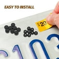 thumbnail image 4 of Shisuyan 1 Set License Plate Screws License Plate Retainers Car License Plate Fastener Screws, 4 of 8