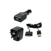 i.Sound International Travel Kit - Power adapter kit - (AC power adapter, car power adapter) - 1 A - black - for Apple iPad/iPhone/iPod (Apple Dock)