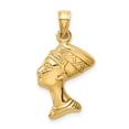 thumbnail image 3 of 14K Gold 3D Queen Nefertiti Charm Eygptian Pendant, 3 of 5
