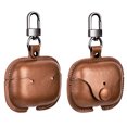 thumbnail image 3 of Peggybuy Retro Leather Case for AirPods 4 Leather Case Cover with Keychain Earbuds Charging Case Protective Cover Skin for Apple AirPods 4 Generation 2024 Cover, 3 of 9