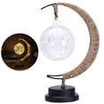 thumbnail image 1 of HEVIRGO LED Lights Moon Shaped Decorative Battery Powered Moon-Star Night Light for Home, 1 of 10